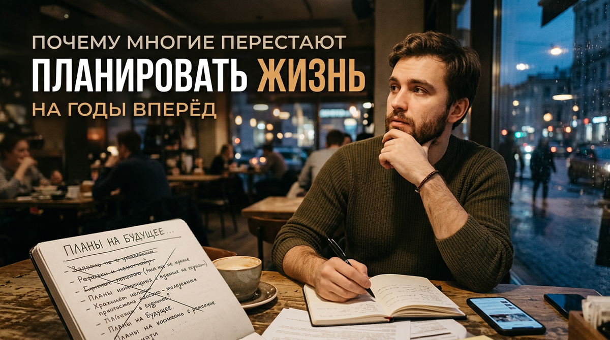 Почему многие перестают планировать жизнь на годы вперёд